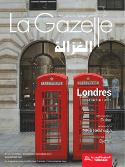 Londres - La Gazelle Tunisair