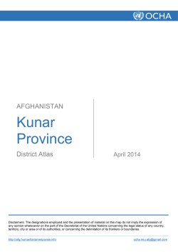 Kunar - HumanitarianResponse