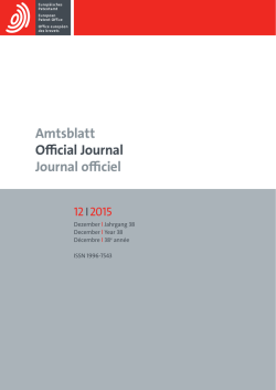Amtsblatt Official Journal Journal officiel