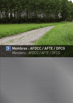 Membres : AFDCC / AFTE / DFCG