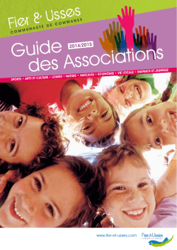 Guide des associations 2014/2015 - Site officiel de la Mairie de la
