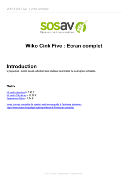 Wiko Cink Five : Ecran complet
