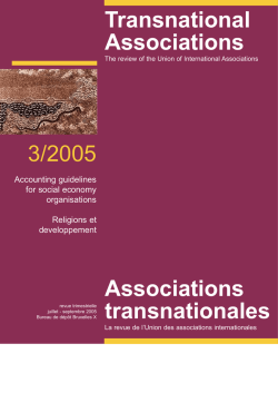 TransAssoc cover 3/2005 - Union of International Associations