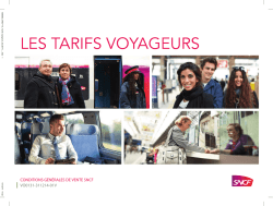 Conditions Générales de Vente SNCF - Voyages