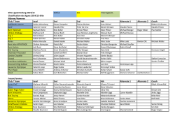 Ligaeinteilung Saison 2014/15