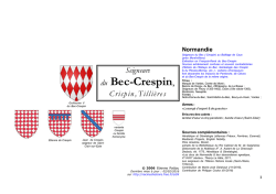 Seigneurs du Bec-Crespin - Racines & Histoire
