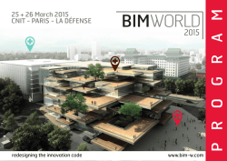 PROGRAM - BIM World 2015
