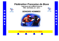 Tab PN3 SH 2016 - Fédération Française de Boxe