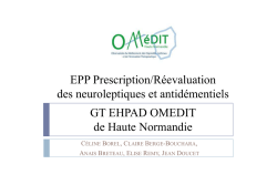 EPP neuroleptiques 28.05.14 - OMéDIT de Haute