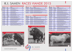 K.I. SAMEN RACES VIANDE 2014