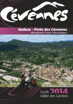 OT anduze guide 2014 - Portail Alès en Cévennes