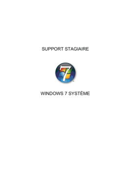 Windows 7 Système - Cours Seven du lundi