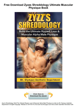 Zyzzs Shreddology Ultimate Muscular Physique