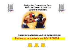 PN3 Juniors Hommes 2015 - comité aquitaine boxe