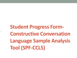 Student Progress Form- Constructive Conversation …