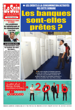 PAGE GABARIT - Le Soir d`Algérie
