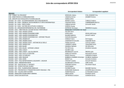 Liste des correspondants APDM 2016
