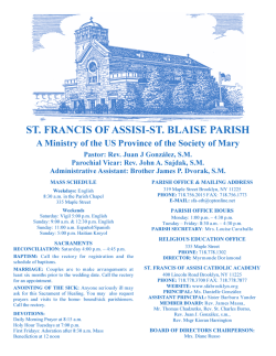 ST. FRANCIS OF ASSISI-ST. BLAISE PARISH