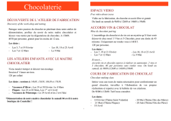 Voir les dates - Chocolaterie Castelain