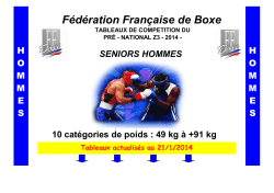 Tab PN3 SH 2014 - Fédération française de boxe