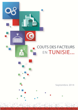 Coûts des facteurs en TUNISIE – FIPA