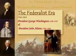 President George Washington 1789–1797 Vice President …