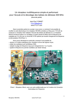 RX406 : Récepteur multifréquence 406 MHz (Part 2)
