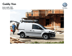 Caddy Van - Volkswagen Utilitaires