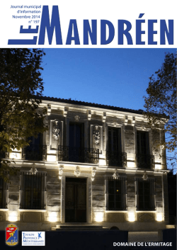 Mandréen de Novembre 2014 - Ville de Saint Mandrier