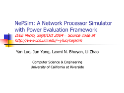 NePSim: A Network Processor Simulator with Power