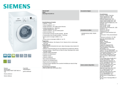 Siemens WM12K160FF LAVE-LINGE FRONT 1200T