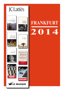 frankfurt 2014 - Éditions JC Lattès