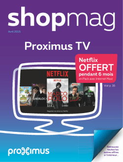 Proximus TV - Shop Magazine