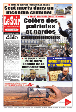 PAGE GABARIT - Le Soir d`Algérie