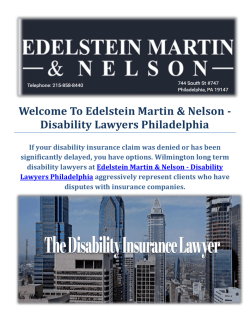 Edelstein Martin & Nelson - Disability Lawyers Philadelphia, 215-858-8440 