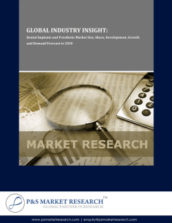 Dental Implants and Prosthetic Market Size, Share, Development, Growth and Demand Forecast to 2020