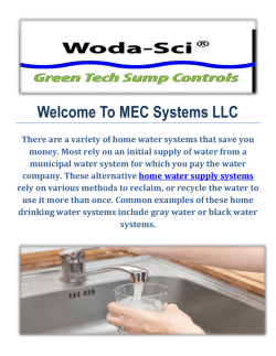 MEC Systems LLC : Home Water Supply Systems