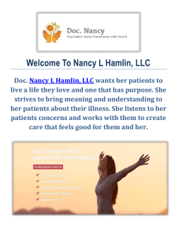 Medication Management in Everett WA : Nancy L Hamlin, LLC