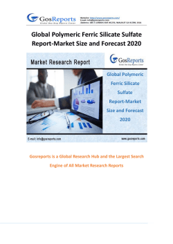 Global Polymeric Ferric Silicate Sulfate Report-Market Size and Forecast 2020