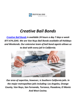 Creative Bail Bonds Service in Beverly Hills, CA