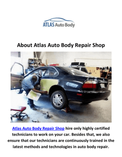 Atlas Auto Body Repair Shop in Van Nuys, CA