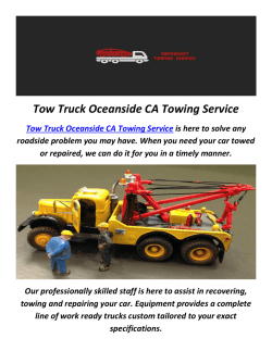 Tow Truck Towing Service in Oceanside, CA