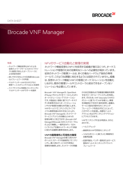 Brocade VNF Managerデータ・シート