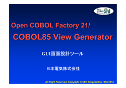 COBOL85 View Generator