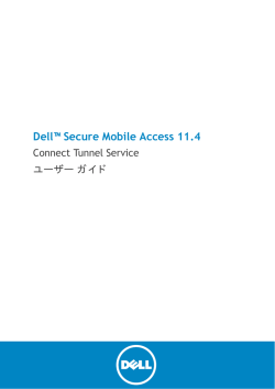Windows Service を使った Connect Tunnel Service
