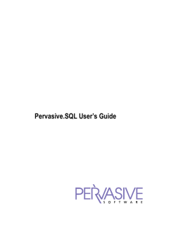 Pervasive.SQL