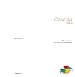 2011 Annual Report - CASSINA IXC. Ltd.