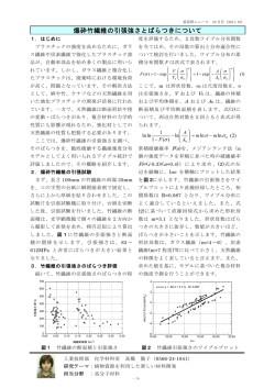 爆砕竹繊維の引張強さとばらつきについて （PDF: 50.9 KB）