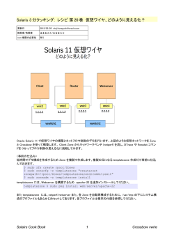 Solaris 3 分クッキング: レシピ 第 20 巻 仮想ワイヤ、どのように見える化？