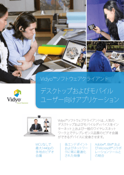 Vidyo™ソフトウェアクライアント